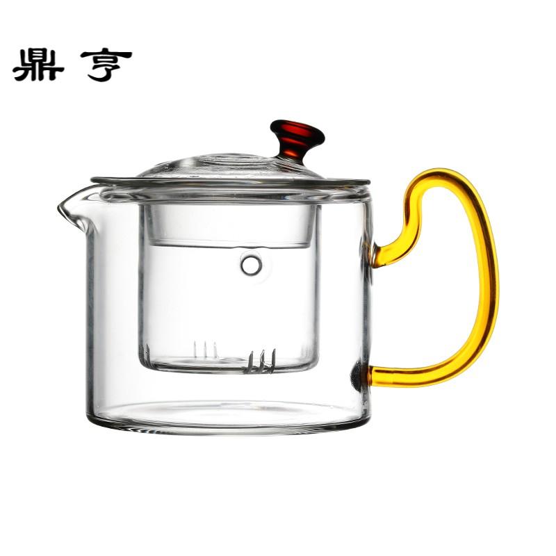 鼎亨 耐高温玻璃泡茶壶透明玻璃内胆过滤冲茶器泡红茶茶具沏茶壶