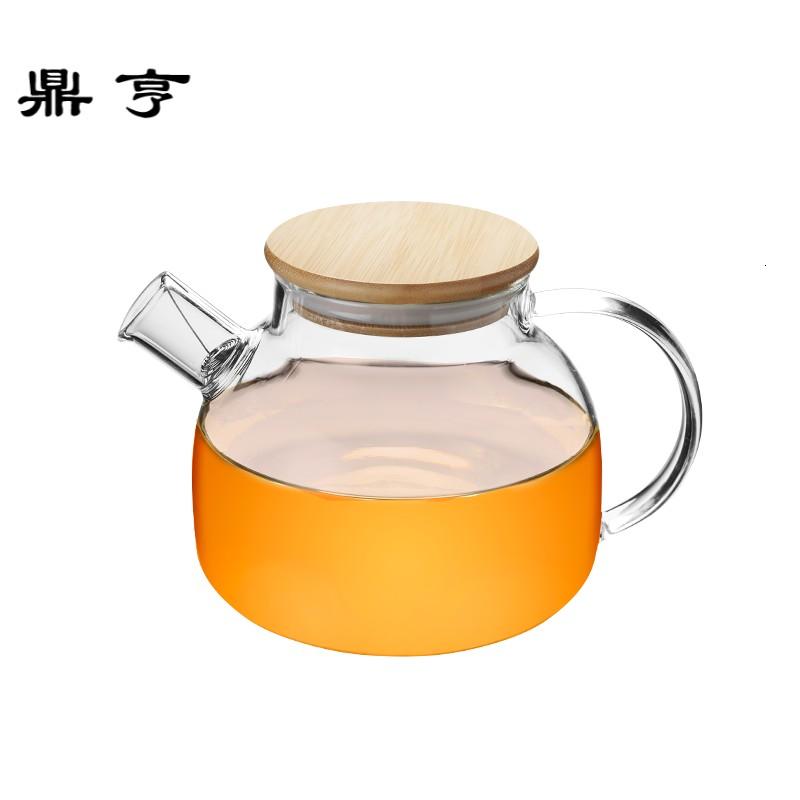 鼎亨明火加热高硼硅耐热玻璃四季家用花茶壶过滤网煮茶滤茶渣