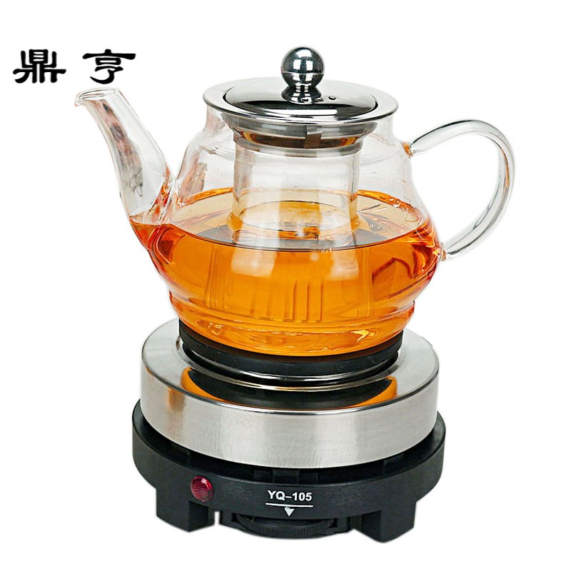 鼎亨加厚玻璃泡茶壶过滤网普洱黑茶煮茶器加热保温电热茶炉熬茶壶