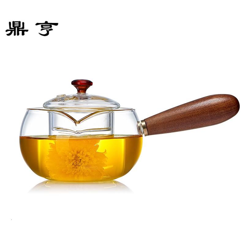 鼎亨耐热侧把壶玻璃茶壶套装家用煮茶器特价 绿茶白茶小青柑专用