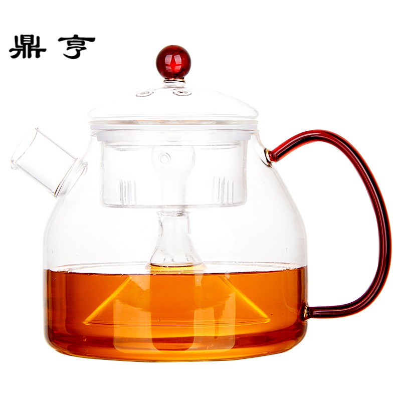 鼎亨耐热玻璃蒸茶壶蒸汽茶具大容量煮茶器电陶炉黑茶普洱白茶泡茶