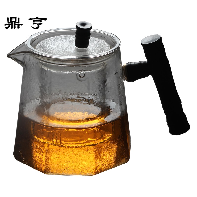 鼎亨玻璃壶泡茶烧水壶家用凉水茶壶过滤耐高温耐热玻璃功夫茶具