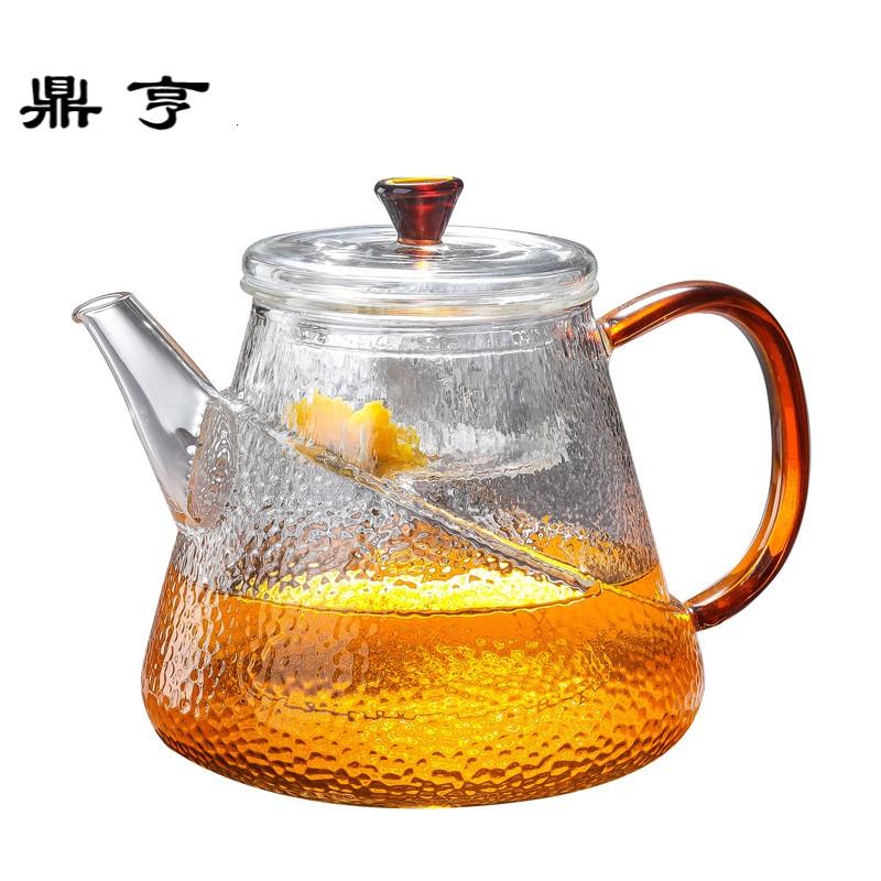 鼎亨日式家用玻璃蒸茶壶电陶炉耐高温蒸汽煮茶器过滤黑茶具泡茶杯