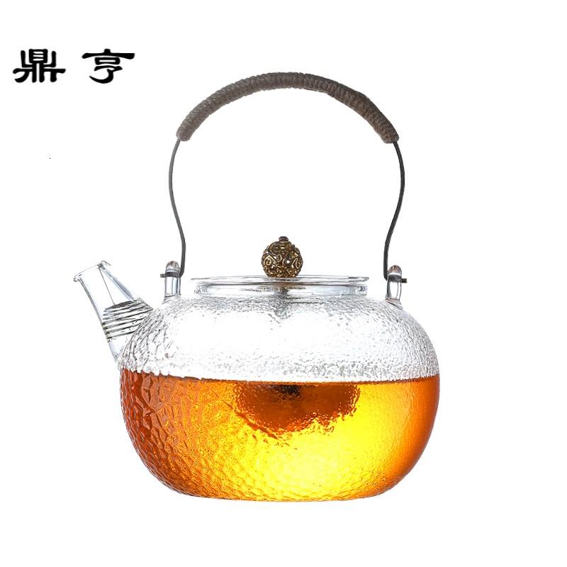 鼎亨耐热玻璃花茶具套装电陶炉煮茶器水壶耐高温过滤泡红茶壶单壶