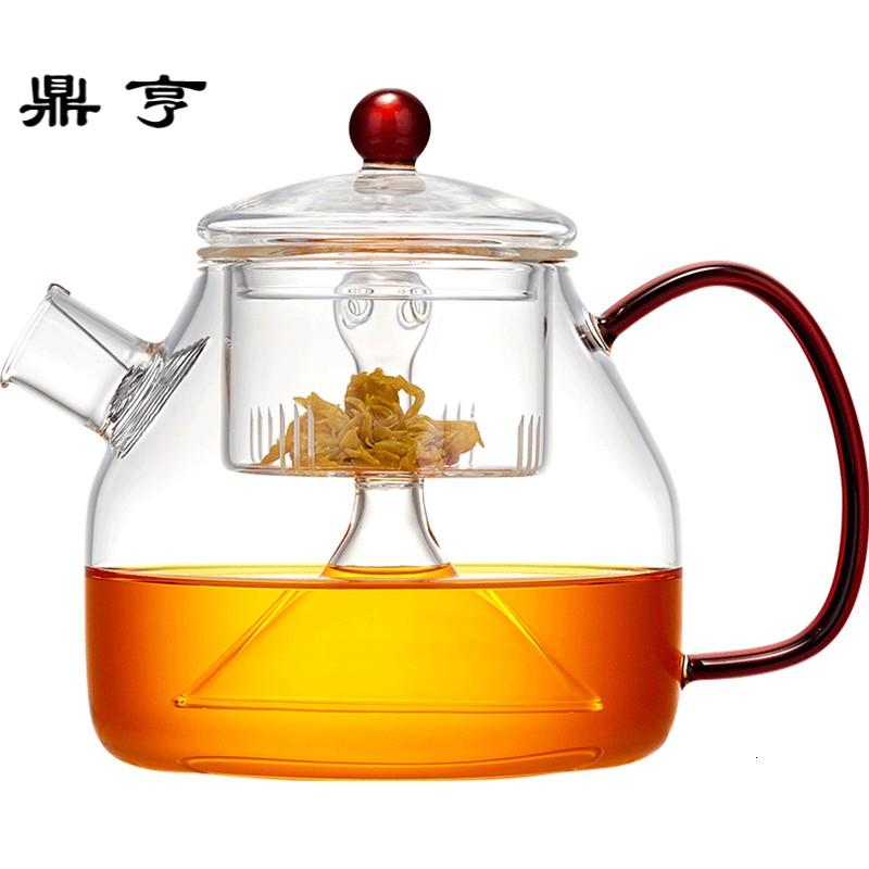 鼎亨煮茶器玻璃黑茶普洱玻璃蒸汽煮茶壶电陶炉蒸茶玻璃茶具套装