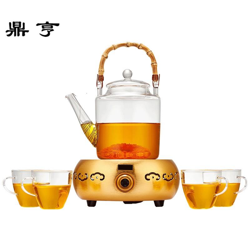 鼎亨茶壶玻璃茶具套装耐热花茶壶大容量茶壶套装家用煮茶泡茶壶