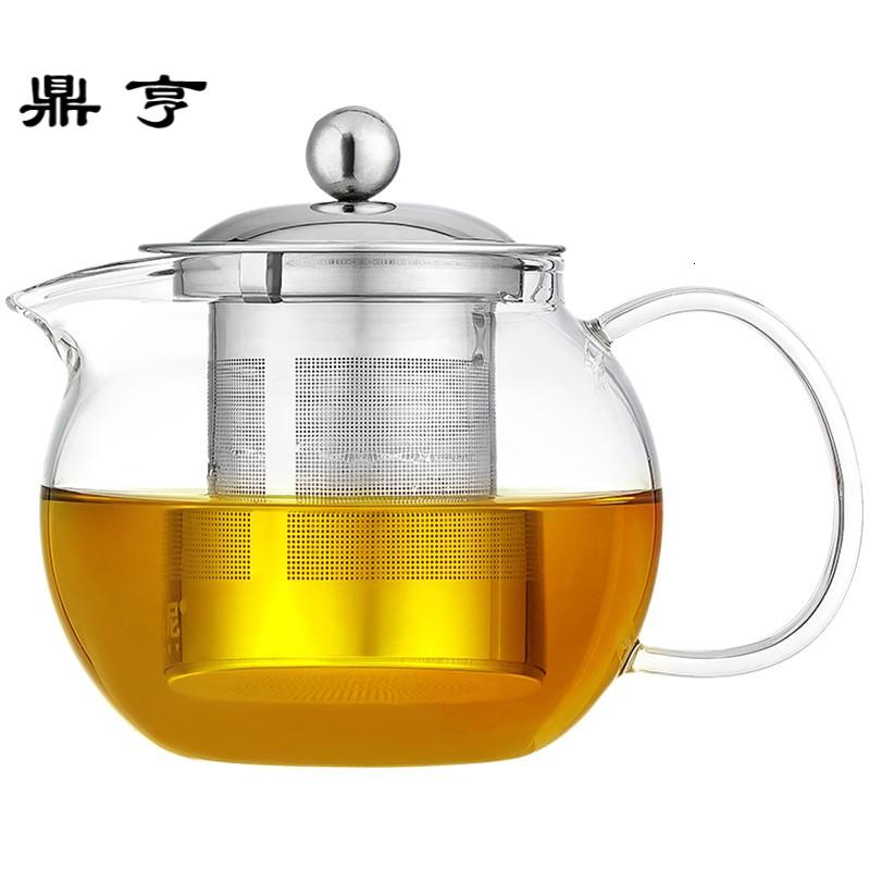 鼎亨玻璃茶壶耐热过滤花茶泡茶壶加厚耐高温红茶茶具家用泡茶器