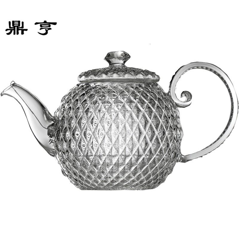 鼎亨M430高尔夫耐热茶壶玻璃茶具煮茶壶透明泡茶壶家用烧水壶