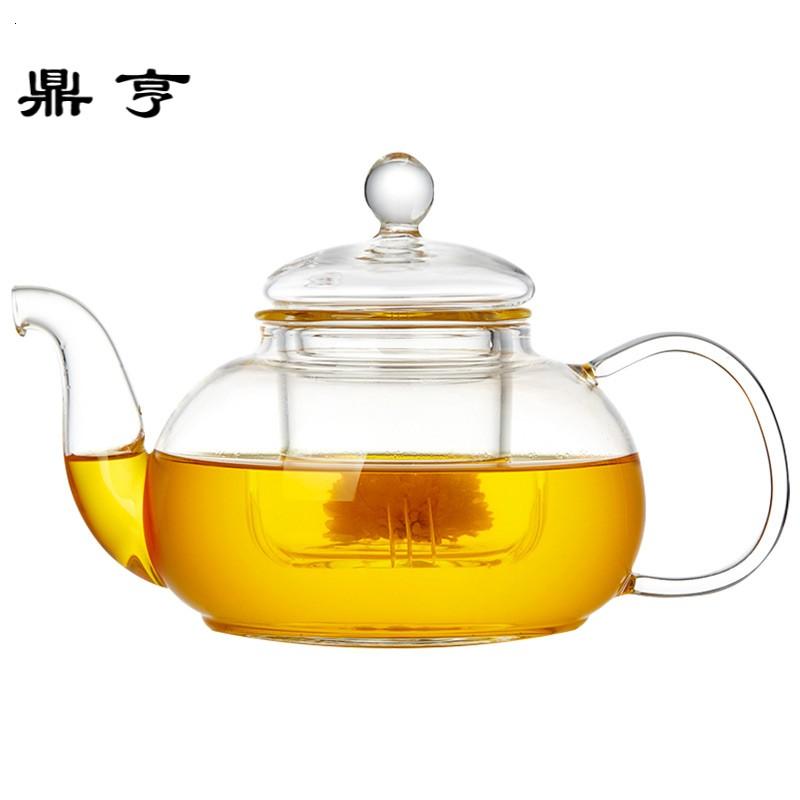 鼎亨玻璃茶壶耐高温家用透明茶壶大容量玻璃内胆过滤茶壶大茶壶