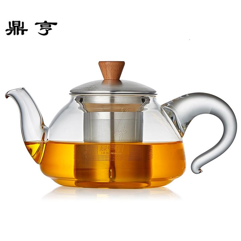 鼎亨 玻璃茶壶耐热煮茶泡茶烧水花茶壶 家用耐高温功夫茶具套装