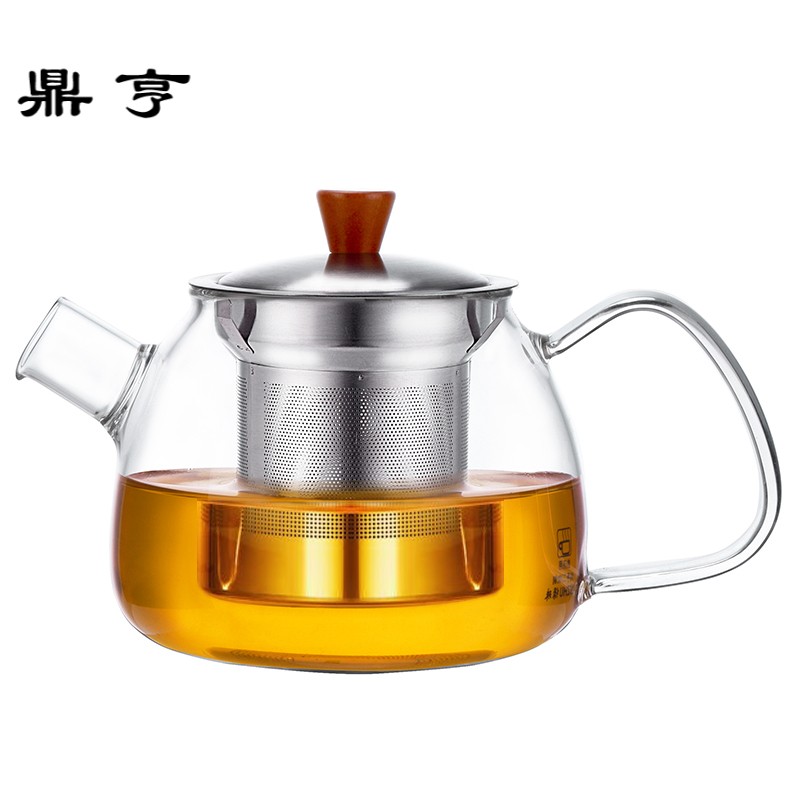 鼎亨加厚玻璃茶壶过滤耐热泡茶壶耐高温泡茶器功夫茶具套装烧水壶