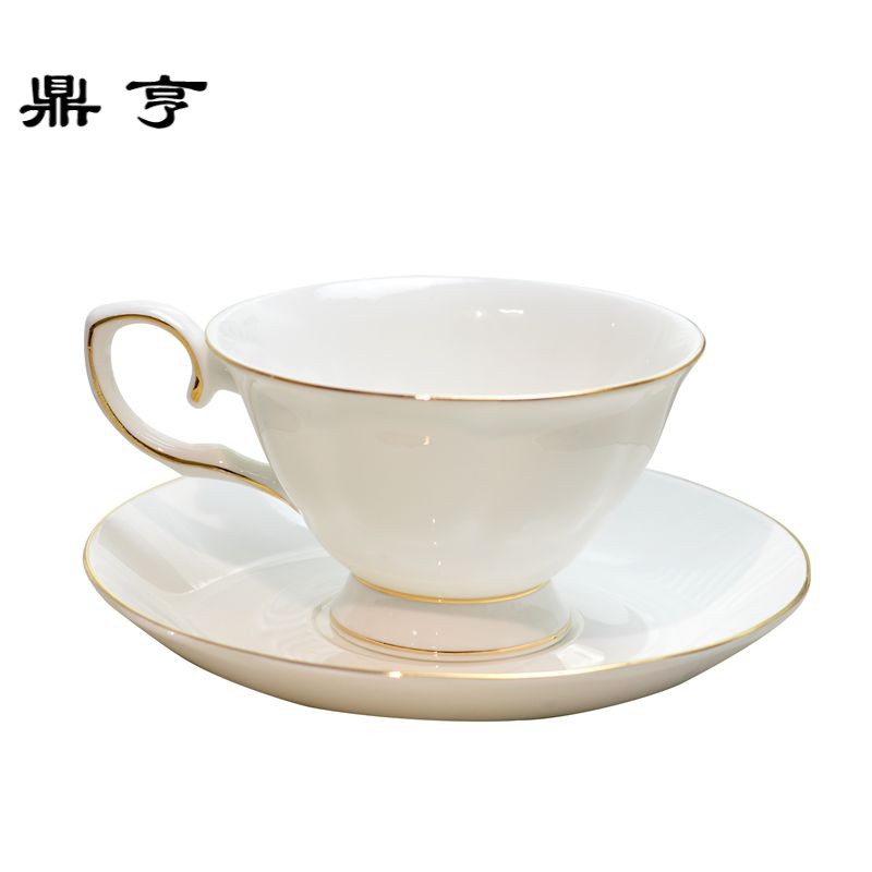 鼎亨包邮骨瓷咖啡杯欧式杯碟套装英式下午红茶茶具杯子陶瓷花茶杯
