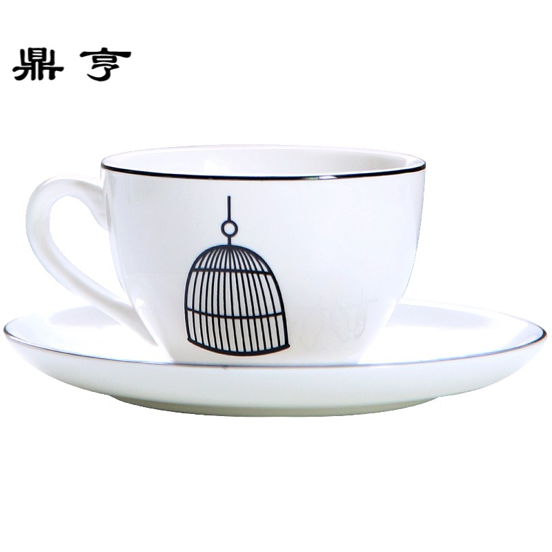 鼎亨那些时光 陶瓷咖啡杯碟套装 花茶杯 红茶茶杯下午茶茶具 奶茶