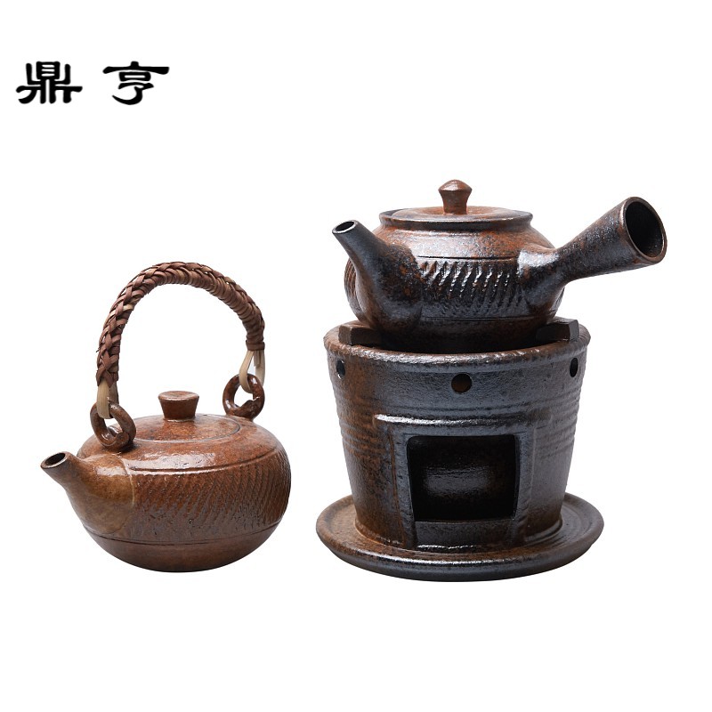 鼎亨陶泥煮茶壶颜色釉窑变酒精炉煮茶器日式功夫茶具小号烧水炉壶