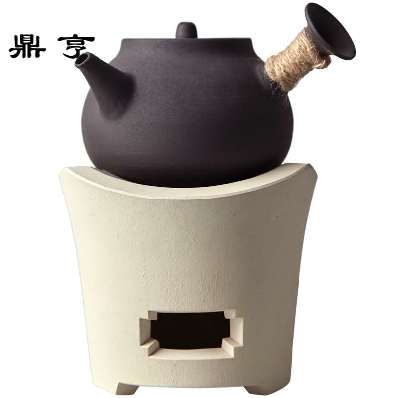 鼎亨手工耐火白泥炉小号炭炉煮茶器风炉功夫茶具日式烧水炉煮茶壶