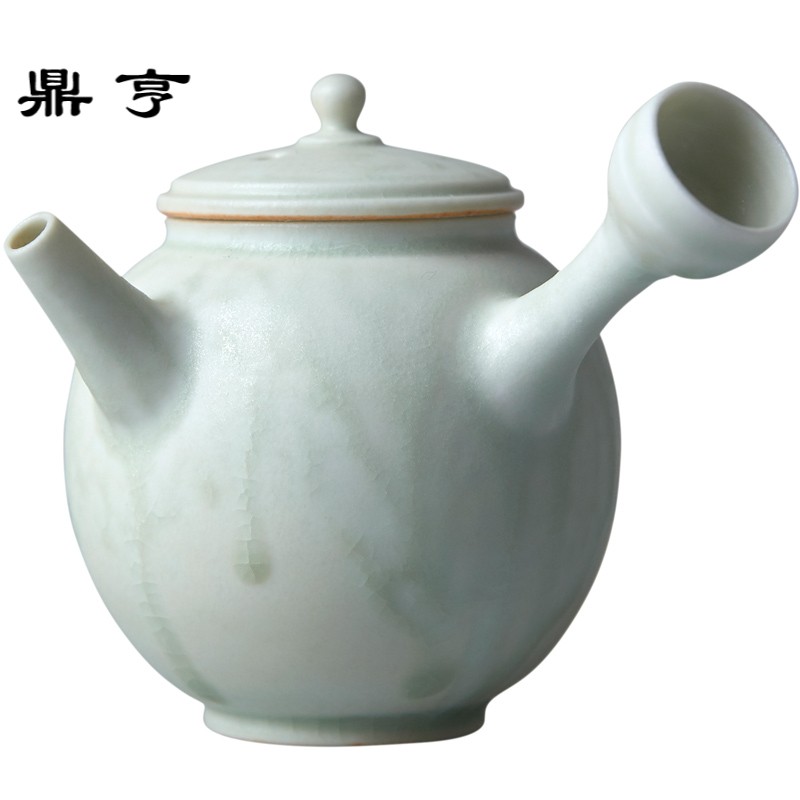 鼎亨手工陶瓷泡茶壶日式功夫茶具侧把壶红茶大号急须泡茶器单壶礼