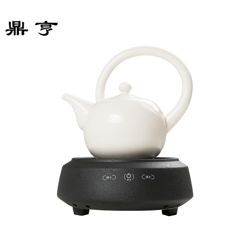 鼎亨电陶炉煮茶器养生泡茶壶陶瓷茶炉黑茶煮茶壶家用小型苏打釉白