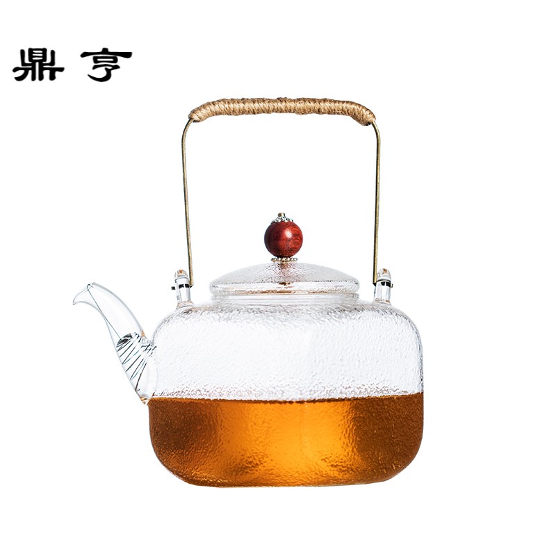 鼎亨防爆煮茶器耐高温玻璃煮茶壶迷你型普洱茶具电陶炉小容量煮茶