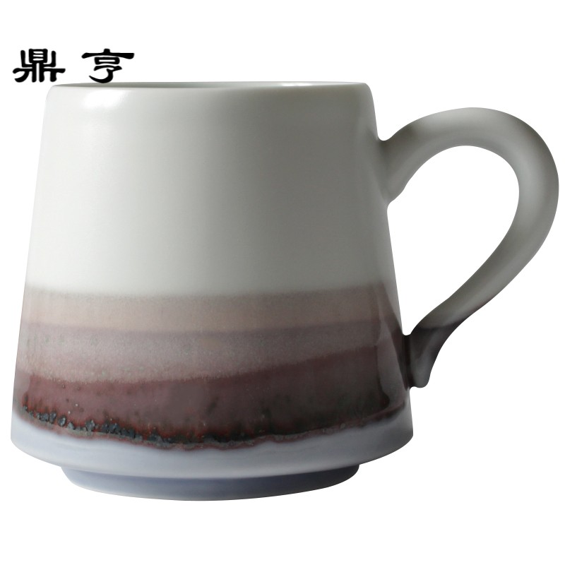 鼎亨创意高温釉下陶瓷杯手工茶杯日式马克杯复古咖啡杯定制礼品情