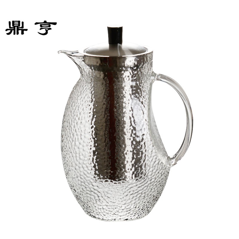 鼎亨日式手工锤纹加厚耐热玻璃壶大号内胆过滤煮茶壶花茶壶功夫茶
