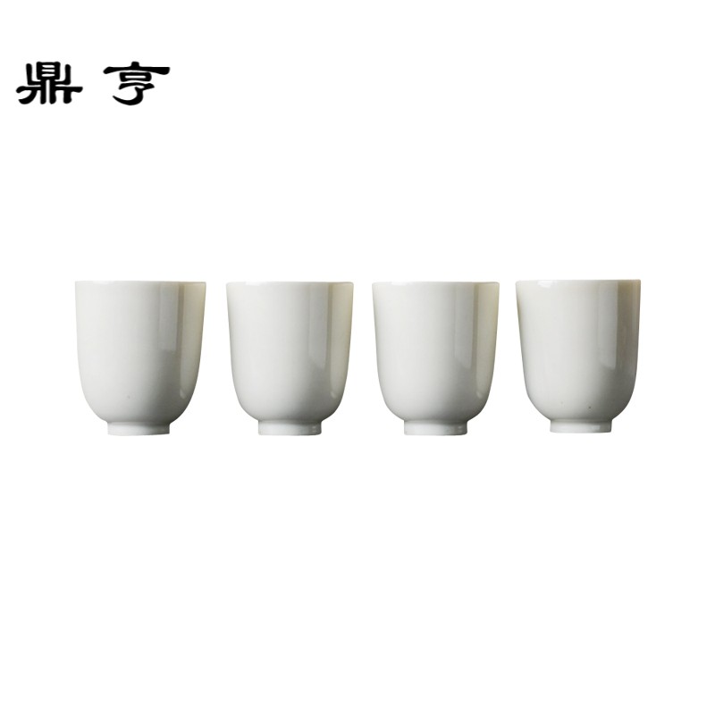 鼎亨仿古日式木灰釉小茶杯品茗杯聚香杯复古功夫喝茶杯景德镇陶