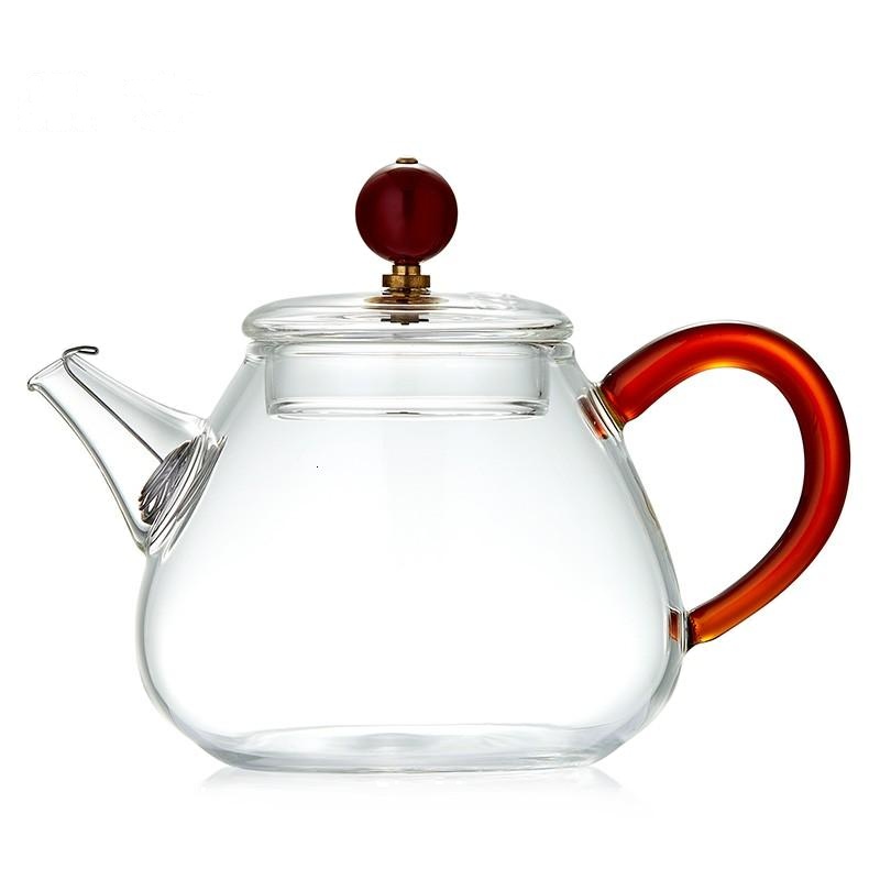 鼎亨 泡茶壶耐热过滤花茶家用加厚玻璃红茶泡茶器小号功夫茶具
