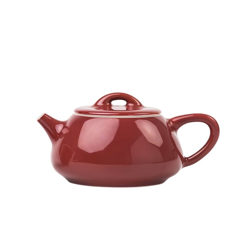 鼎亨 一壶两杯 手工颜色釉霁红 景德镇陶瓷功夫茶具茶杯简约套装