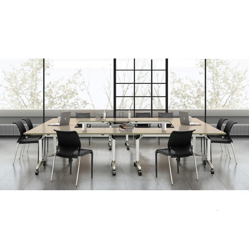 长条桌可折叠办公台办公桌会议台多功能可移动会议桌培训桌课桌子