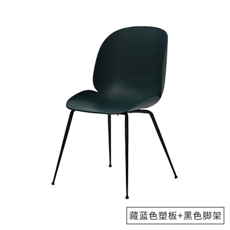 北欧设计师铁艺餐椅现代简约办公椅个性创意电脑椅软包餐厅椅子