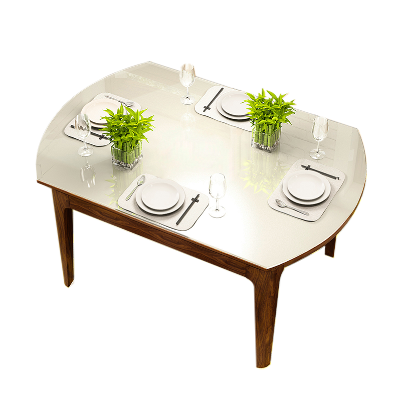 餐桌椅组合现代简约小户型伸缩折叠电磁炉家用饭桌北欧实木餐桌