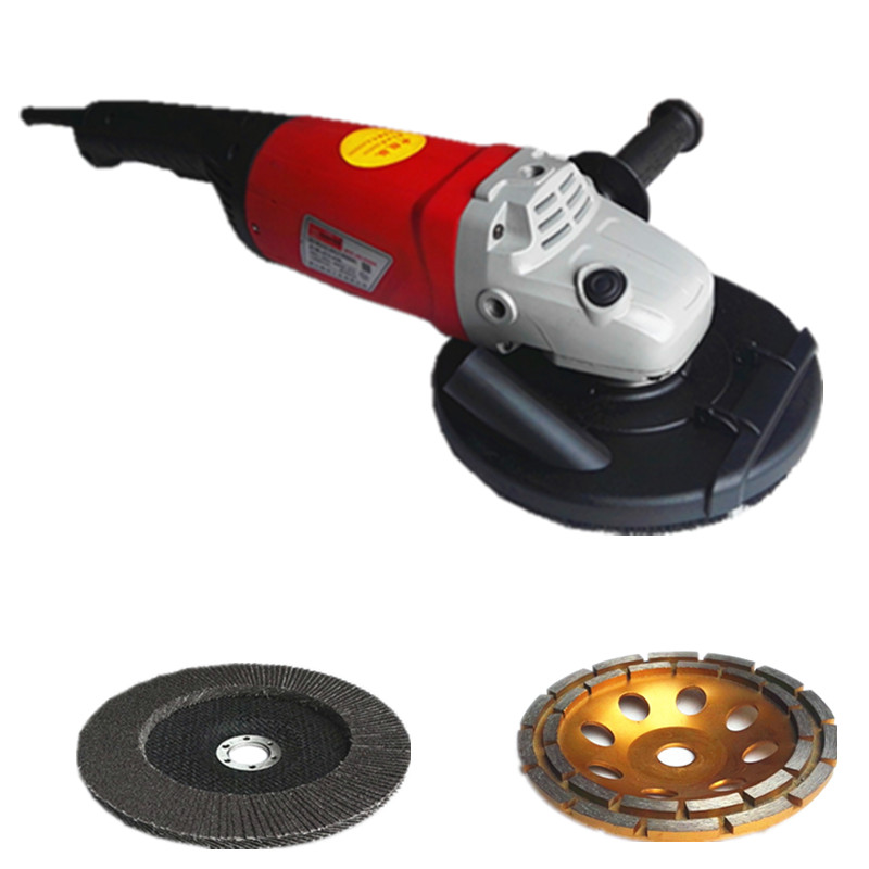 180打磨机 7寸打磨机抛光机 磨光机石材防尘吸尘集尘打磨整套