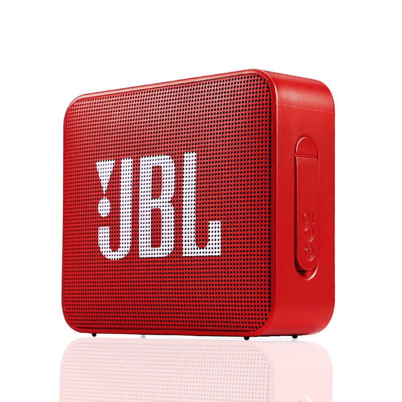 JBL GO2 音乐金砖二代 蓝牙音箱 低音炮 户外便携音响 迷你小音响 可免提通话 防水设计 宝石红
