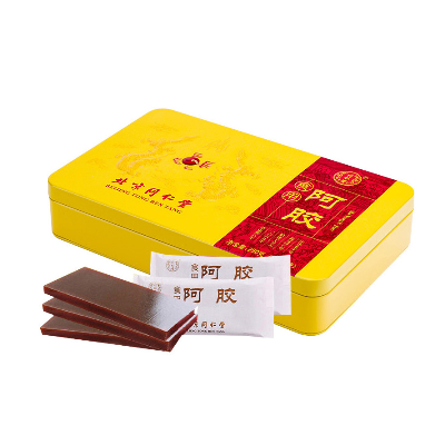 北京同仁堂食用阿胶块250g半斤铁盒阿胶驴皮糕固元糕ejiao阿胶片