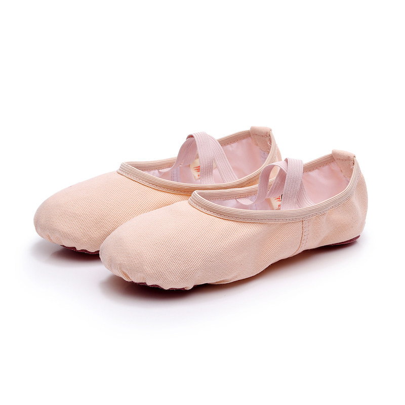 加绒舞蹈鞋儿童女软底练功鞋成人幼儿跳舞猫爪免系带男童芭蕾舞鞋