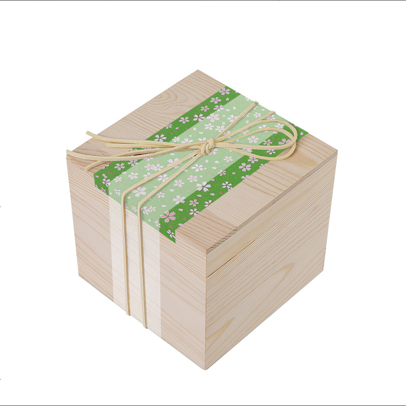 不单卖!![瓷物小志] 松木实木盒礼品包装盒子 适用杯请咨询客服