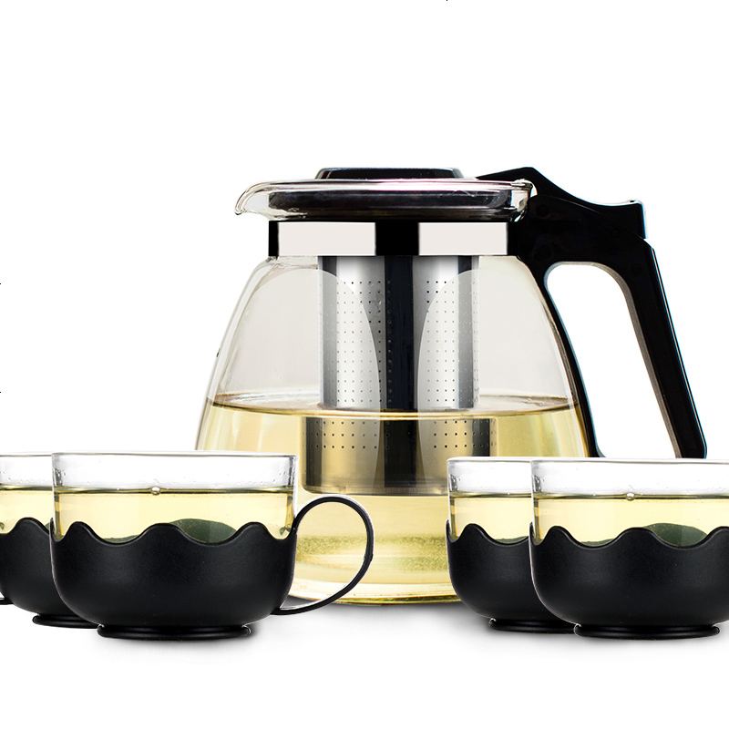 耐热玻璃茶壶花茶壶功夫茶壶大容量茶器飘逸杯家用套装水壶泡茶具