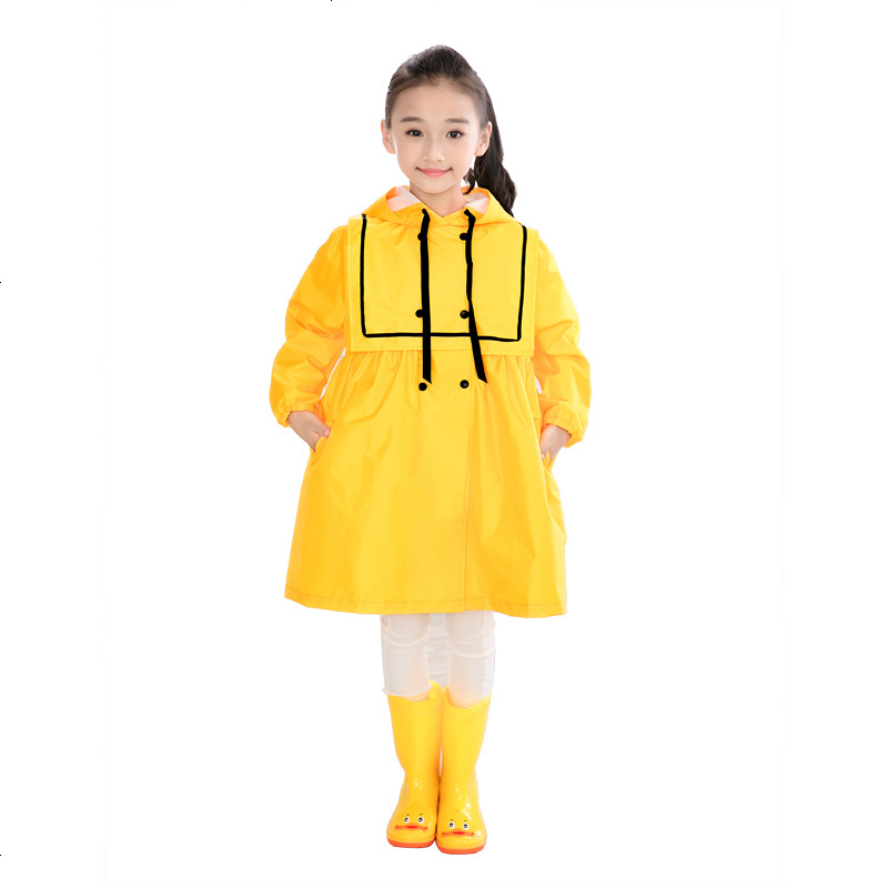 儿童雨衣女童幼儿园公主防水2-6岁韩版可爱女孩雨披宝宝小童小孩