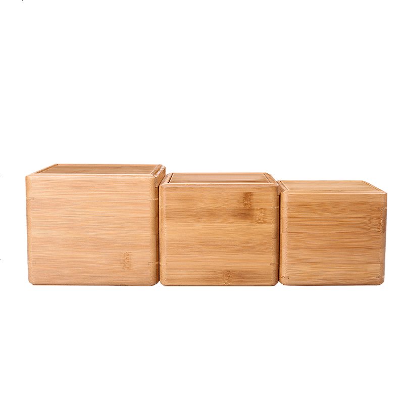 高档木质包装盒古玩茶碗礼品盒竹盒建盏紫砂壶杯子小礼物盒正方形