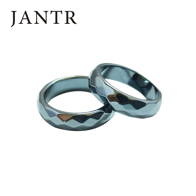 JANTR防辐射戒指黑胆石玉防辐射保健戒指男女通用