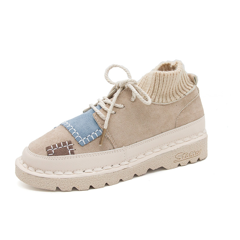 红超火港风懒人面鞋丑萌鞋女憨憨原宿百搭韩版板鞋袜子鞋丑鞋启如休闲鞋休闲鞋