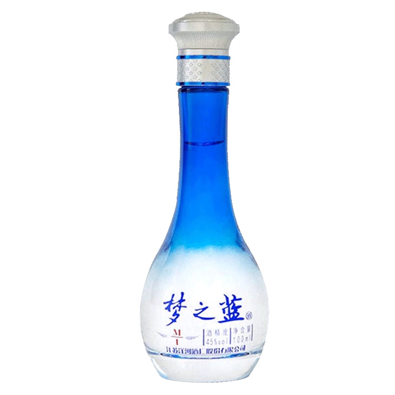 洋河蓝色经典梦之蓝M1 45度 瓶装 100ml绵柔型白酒小瓶酒版粮食收藏