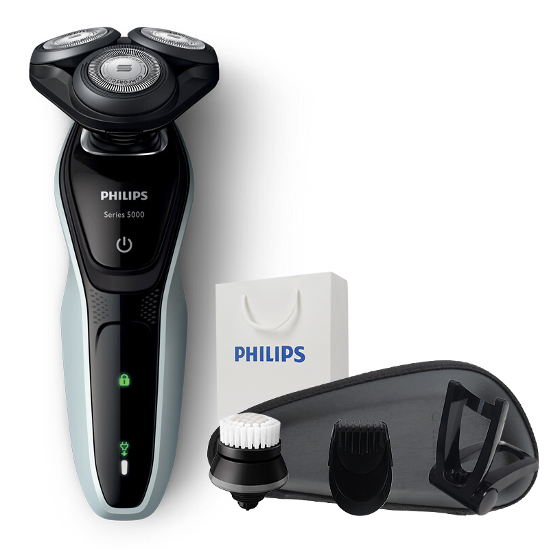 【送旅行盒】飞利浦（PHILIPS）男士电动剃须刀S5080三刀头荷兰进口多功能理容全身水洗护肤剃胡刀胡须刀刮胡刀