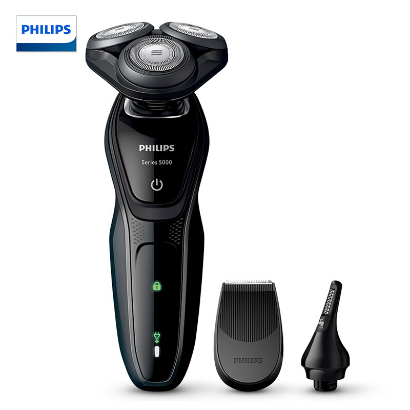 【送旅行盒】飞利浦(Philips) 电动剃须刀S5082/61男士电动剃须刀三刀头荷兰进口多功能理容全身水洗护肤剃胡刀