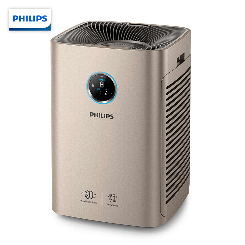 飞利浦（PHILIPS）空气净化器 家用除甲醛雾霾PM2.5 智能APP控制 三数值同屏显示 新品上市AC6675