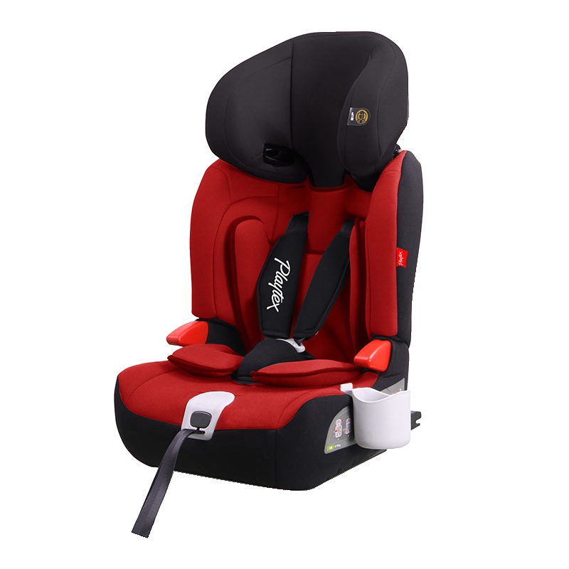 Playtex宝宝汽车座椅儿童安全座椅ISOFIX / Latch双接口约9个月-12岁 红黑色