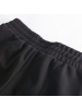 美特斯邦威针织长裤秋季黑白撞色拼接不规则裤脚针织裤