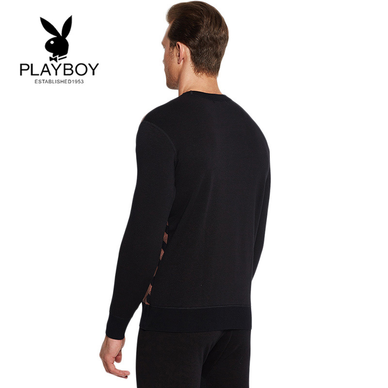 [苏宁自营]花花公子PLAYBOY男士保暖内衣套装加厚加绒男士保暖内衣羊毛保暖8312