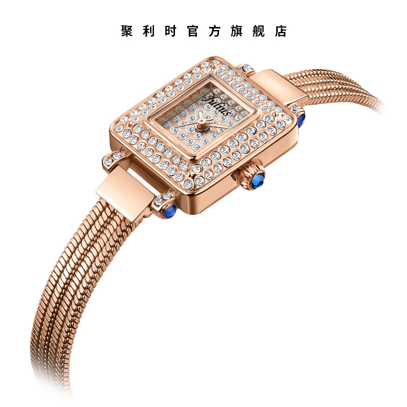 特卖 聚利时手表女韩风时尚镶钻铜带手表潮流优雅时装手链表