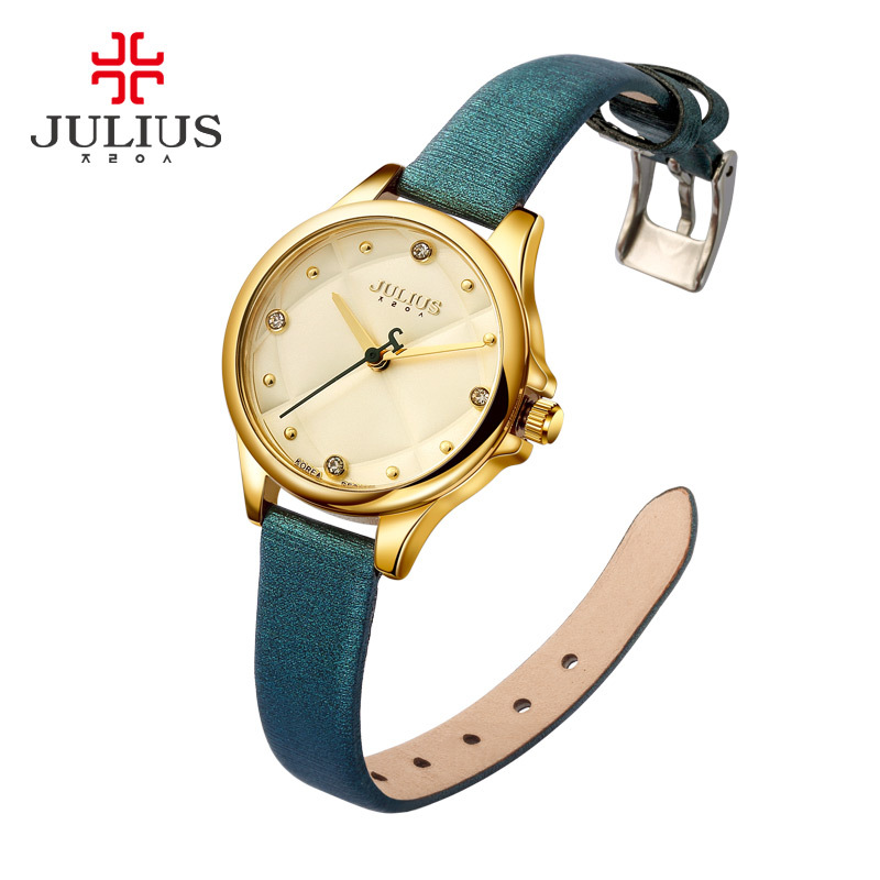 聚利时julius正品时尚简约皮带女表百搭防水石英学生手表女