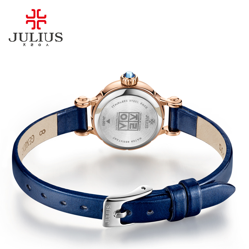julius旗舰店玲珑花纹表盘正品学生时尚潮流石英手表女小表JA-969